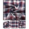imageCOOFANDY Mens Flannel Shirts Long Sleeve Plaid Button Down Shirts Casual Cotton ShirtsBlueRed