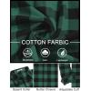 imageCOOFANDY Mens Flannel Shirts Long Sleeve Plaid Button Down Shirts Casual Cotton ShirtsGreen Checkered