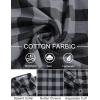 imageCOOFANDY Mens Flannel Shirts Long Sleeve Plaid Button Down Shirts Casual Cotton ShirtsGrey Checkered