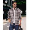 imageCOOFANDY Mens Flannel Shirts Long Sleeve Plaid Button Down Shirts Casual Cotton ShirtsKhaki Plaid