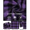 imageCOOFANDY Mens Flannel Shirts Long Sleeve Plaid Button Down Shirts Casual Cotton ShirtsPurple