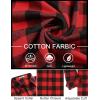 imageCOOFANDY Mens Flannel Shirts Long Sleeve Plaid Button Down Shirts Casual Cotton ShirtsRed Checkered