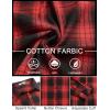 imageCOOFANDY Mens Flannel Shirts Long Sleeve Plaid Button Down Shirts Casual Cotton ShirtsRedBlack