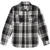 imageCOOFANDY Mens Flannel Shirts Long Sleeve Plaid Shirt Jacket Button Down Shirt with PocketsBlack White