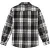 imageCOOFANDY Mens Flannel Shirts Long Sleeve Plaid Shirt Jacket Button Down Shirt with PocketsBlack White