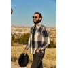 imageCOOFANDY Mens Flannel Shirts Long Sleeve Plaid Shirt Jacket Button Down Shirt with PocketsBlue