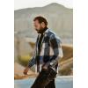 imageCOOFANDY Mens Flannel Shirts Long Sleeve Plaid Shirt Jacket Button Down Shirt with PocketsBlue