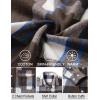 imageCOOFANDY Mens Flannel Shirts Long Sleeve Plaid Shirt Jacket Button Down Shirt with PocketsBrown