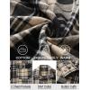 imageCOOFANDY Mens Flannel Shirts Long Sleeve Plaid Shirt Jacket Button Down Shirt with PocketsKhaki