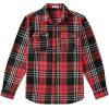 imageCOOFANDY Mens Flannel Shirts Long Sleeve Plaid Shirt Jacket Button Down Shirt with PocketsRed