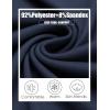 imageCOOFANDY Mens Flannel Shirts Long Sleeve Thermal Button Down Shirt Shacket Lightweight JacketDark Blue