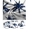imageCOOFANDY Mens Hawaiian Floral Shirts Short Sleeve Button Down Shirts Tropical Summer Beach ShirtsA Coconut Treewhite