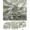 imageCOOFANDY Mens Hawaiian Floral Shirts Short Sleeve Button Down Shirts Tropical Summer Beach ShirtsA Palm Leafgreen