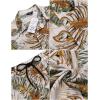 imageCOOFANDY Mens Hawaiian Matching Set Summer Beach 2 Piece Outfits Flower Button Down Shirts and Shorts Vacation Outfits2 Navy Blue