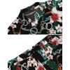 imageCOOFANDY Mens Hawaiian Matching Set Summer Beach 2 Piece Outfits Flower Button Down Shirts and Shorts Vacation OutfitsBlack  Flower