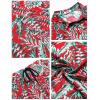 imageCOOFANDY Mens Hawaiian Matching Set Summer Beach 2 Piece Outfits Flower Button Down Shirts and Shorts Vacation OutfitsFlaming Oasis