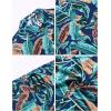 imageCOOFANDY Mens Hawaiian Matching Set Summer Beach 2 Piece Outfits Flower Button Down Shirts and Shorts Vacation OutfitsHawaiian Blue Dream