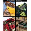 imageCOOFANDY Mens Hawaiian Matching Set Summer Beach 2 Piece Outfits Flower Button Down Shirts and Shorts Vacation OutfitsMulticolor Stripes