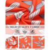 imageCOOFANDY Mens Hawaiian Shirt Short Sleeve Button Down Shirt Tropical Summer Beach ShirtLeaforange