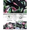 imageCOOFANDY Mens Hawaiian Shirt Short Sleeve Button Down Shirts Tropical Summer Beach Shirts Casual Floral Aloha ShirtsBlack Floral