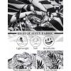 imageCOOFANDY Mens Hawaiian Shirt Short Sleeve Button Down Shirts Tropical Summer Beach Shirts Casual Floral Aloha ShirtsBlackwhite Leaves