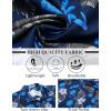 imageCOOFANDY Mens Hawaiian Shirt Short Sleeve Button Down Shirts Tropical Summer Beach Shirts Casual Floral Aloha ShirtsBlue Coconut Palm