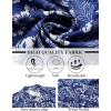 imageCOOFANDY Mens Hawaiian Shirt Short Sleeve Button Down Shirts Tropical Summer Beach Shirts Casual Floral Aloha ShirtsBlue White Flower