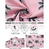 imageCOOFANDY Mens Hawaiian Shirt Short Sleeve Button Down Shirts Tropical Summer Beach Shirts Casual Floral Aloha ShirtsPink Black Coconut Palm