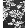 imageCOOFANDY Mens Hawaiian Tropical Shirt Short Sleeve Casual Button Down Floral Summer Beach Shirts with PocketBblack Leaves