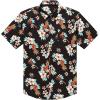 imageCOOFANDY Mens Hawaiian Tropical Shirt Short Sleeve Casual Button Down Floral Summer Beach Shirts with PocketBlack