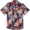 imageCOOFANDY Mens Hawaiian Tropical Shirt Short Sleeve Casual Button Down Floral Summer Beach Shirts with PocketBleaves  Flowers