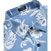 imageCOOFANDY Mens Hawaiian Tropical Shirt Short Sleeve Casual Button Down Floral Summer Beach Shirts with PocketBlue Flowers