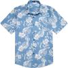 imageCOOFANDY Mens Hawaiian Tropical Shirt Short Sleeve Casual Button Down Floral Summer Beach Shirts with PocketBlue Flowers