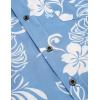 imageCOOFANDY Mens Hawaiian Tropical Shirt Short Sleeve Casual Button Down Floral Summer Beach Shirts with PocketBlue Flowers