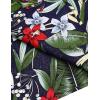 imageCOOFANDY Mens Hawaiian Tropical Shirt Short Sleeve Casual Button Down Floral Summer Beach Shirts with PocketGreen