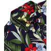 imageCOOFANDY Mens Hawaiian Tropical Shirt Short Sleeve Casual Button Down Floral Summer Beach Shirts with PocketGreen