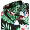 imageCOOFANDY Mens Hawaiian Tropical Shirt Short Sleeve Casual Button Down Floral Summer Beach Shirts with PocketGreen Floral