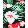 imageCOOFANDY Mens Hawaiian Tropical Shirt Short Sleeve Casual Button Down Floral Summer Beach Shirts with PocketGreen Floral