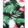 imageCOOFANDY Mens Hawaiian Tropical Shirt Short Sleeve Casual Button Down Floral Summer Beach Shirts with PocketGreen Floral
