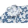 imageCOOFANDY Mens Hawaiian Tropical Shirt Short Sleeve Casual Button Down Floral Summer Beach Shirts with PocketNavy  White Floral