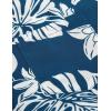 imageCOOFANDY Mens Hawaiian Tropical Shirt Short Sleeve Casual Button Down Floral Summer Beach Shirts with PocketNavy Leaves