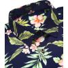 imageCOOFANDY Mens Hawaiian Tropical Shirt Short Sleeve Casual Button Down Floral Summer Beach Shirts with PocketPink Floral