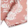 imageCOOFANDY Mens Hawaiian Tropical Shirt Short Sleeve Casual Button Down Floral Summer Beach Shirts with PocketPink Flowers