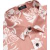 imageCOOFANDY Mens Hawaiian Tropical Shirt Short Sleeve Casual Button Down Floral Summer Beach Shirts with PocketPink Flowers