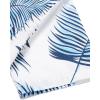 imageCOOFANDY Mens Hawaiian Tropical Shirt Short Sleeve Casual Button Down Floral Summer Beach Shirts with PocketWhite Palm Leaves