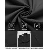imageCOOFANDY Mens Linen Long Sleeve Shirts Casual Button Down Untucked Shirt Vacation Wedding Shirts with PocketAblack