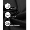 imageCOOFANDY Mens Linen Shirt Casual Short Sleeve Button Down Shirts Summer Beach Vacation TopsBlack
