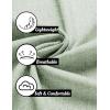 imageCOOFANDY Mens Linen Shirt Casual Short Sleeve Button Down Shirts Summer Beach Vacation TopsLight Green