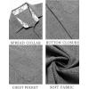 imageCOOFANDY Mens Linen Short Sleeve Button Down Shirts Casual Summer Beach Vacation ShirtsGranite Gray