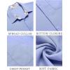 imageCOOFANDY Mens Linen Short Sleeve Button Down Shirts Casual Summer Beach Vacation ShirtsTrue Blue